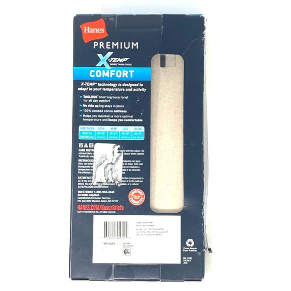 Hanes Men's Premium X-Temp Tagless Boxer Briefs Size Small 28-30" - Picture 2 of 6